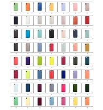 Чехол накладка Silicon Case для APPLE iPhone 5, 5S, SE, силикон, бархат, цвет питайя.