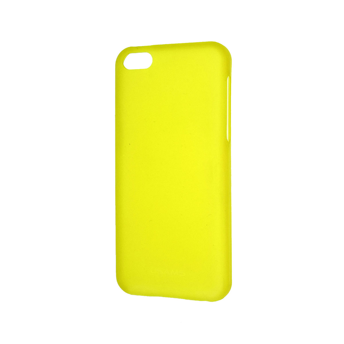 Чехол накладка USAMS для APPLE iPhone 5C, силикон, цвет желтый.