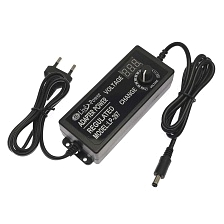 Блок питания универсальный Live Power LP-397, регулировка 3-12V, ток до 5A, LCD дисплей, штекер 5.5 x 2.5 мм, цвет черный