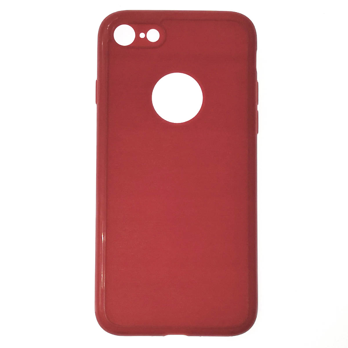 Чехол накладка для APPLE iPhone 7, iPhone 8, iPhone SE 2020, силикон, текстура, цвет красный