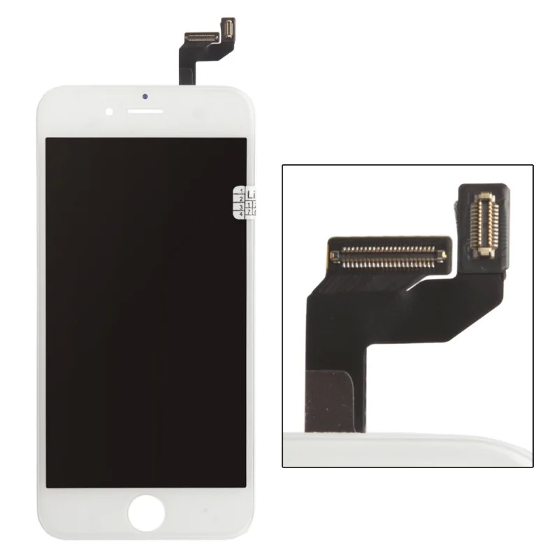 LCD дисплей для Apple iPhone 6S Zetton c тачскрином, олеофобное покрытие, цвет белый