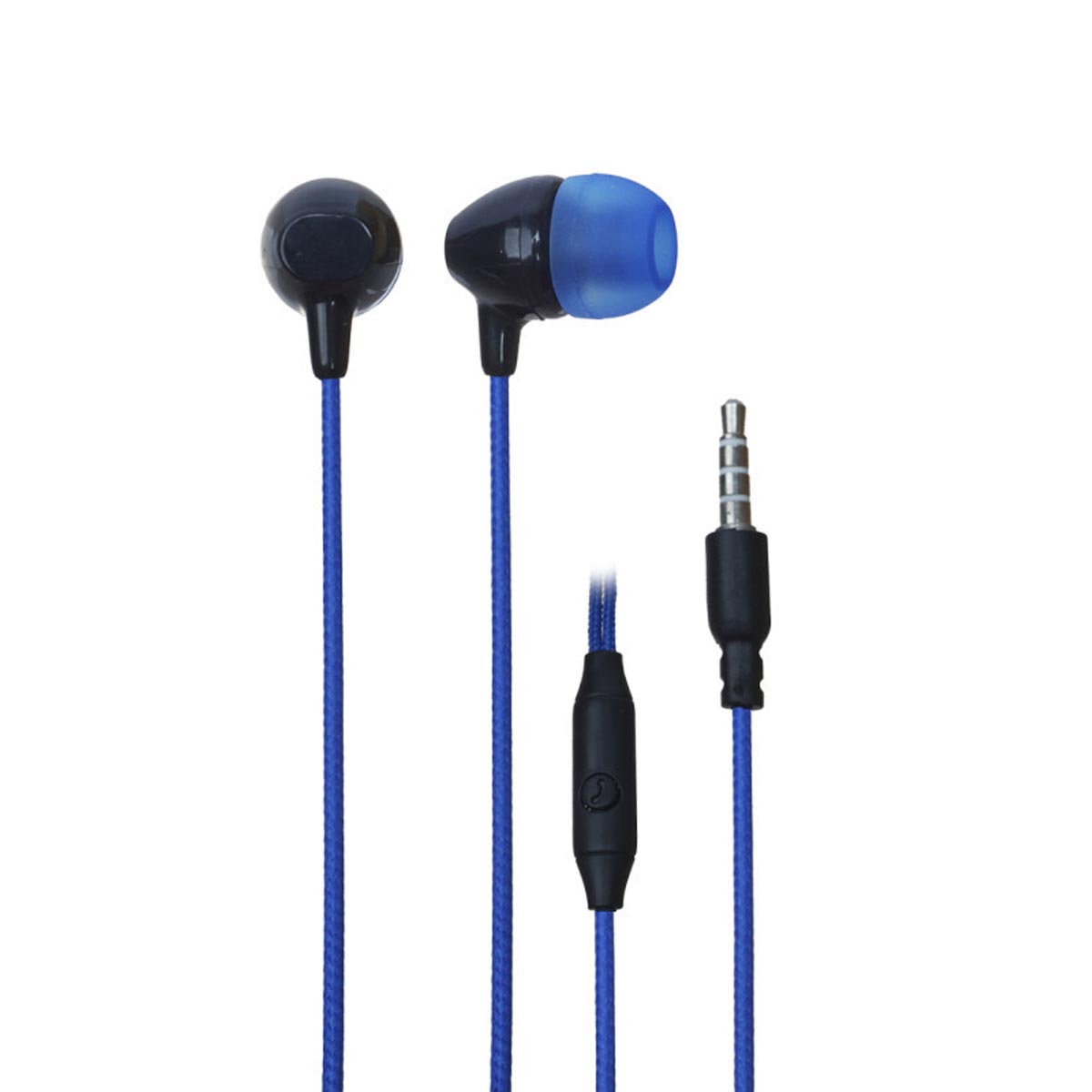 Гарнитура (наушники с микрофоном) проводная, MRM V6, цвет синий
