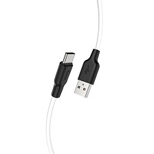 Кабель HOCO X21 Plus USB Type C, 3A, длина 1 метр, цвет черно белый
