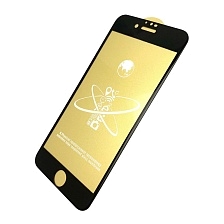 Защитное стекло Full Glue Premium для APPLE iPhone 6/6G/6S (4.7"), цвет канта чёрный.