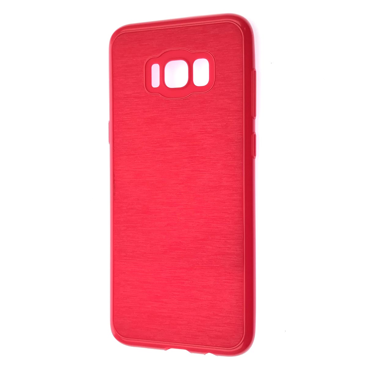 Чехол накладка для SAMSUNG Galaxy S8 Plus (SM-G955), силикон, текстура, цвет красный