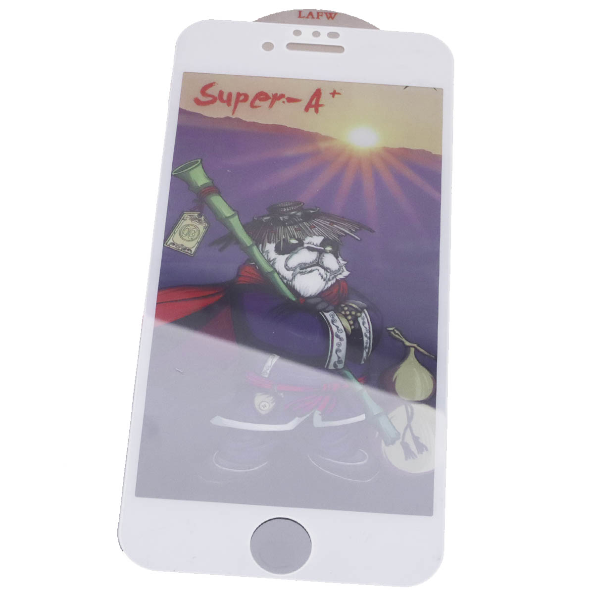 Защитное стекло Super-A+ для APPLE iPhone 7, iPhone 8, цвет окантовки белый