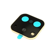 Наклейка на камеру для APPLE iPhone X, iPhone XS имитация APPLE iPhone 11 Pro, пластик, цвет окантовки золотистый