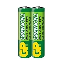 Батарейка GP GreenCell R03 AAA Shrink 2 Heavy Duty 1.5V