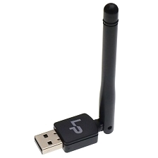 Wi-Fi адаптер с антенной LP-UW10-2DB, скорость 150 Мб/с, 2.4 ГГц, цвет черный