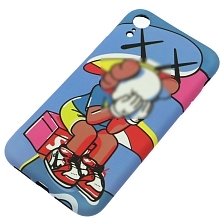 Чехол накладка для APPLE iPhone XR, светится в темноте, силикон, рисунок Кавс Чехол накладка для APPLE iPhone XR, светится в темноте, силикон, рисунок Кавс
