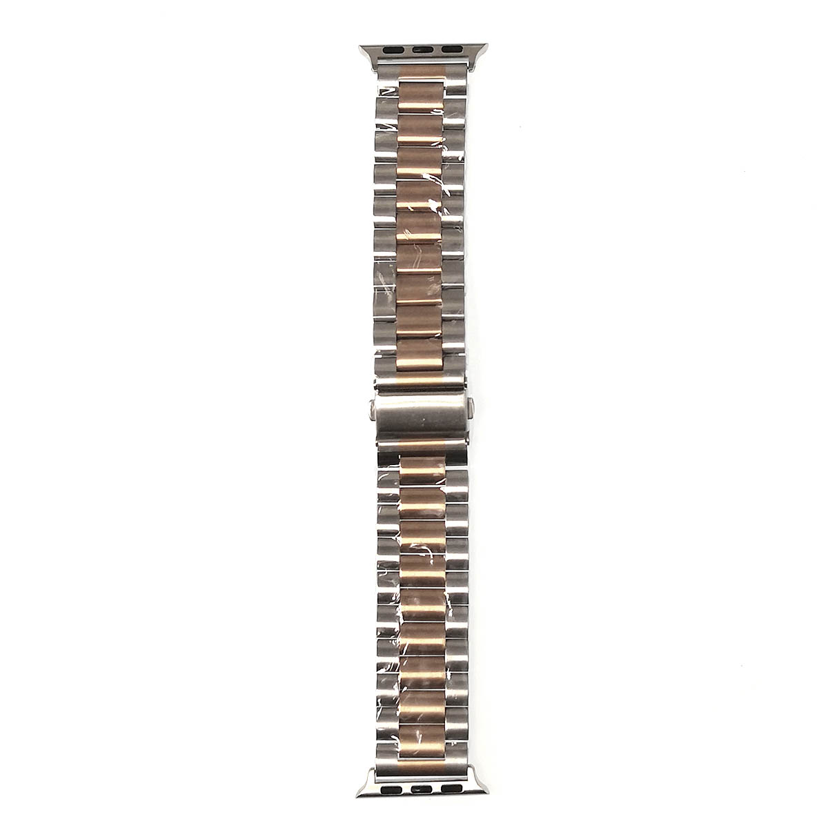 Ремешок для Apple Watch 38-40 mm, нержавеющая сталь, цвет серебристо бронзовый