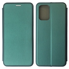Чехол книжка STYLISH для XIAOMI Redmi Note 10, Redmi Note 10S, POCO M5s, экокожа, визитница, цвет темно зеленый Чехол книжка STYLISH для XIAOMI Redmi Note 10, Redmi Note 10S, POCO M5s, экокожа, визитница, цвет темно зеленый