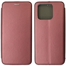 Чехол книжка STYLISH для XIAOMI Redmi 10C, XIAOMI POCO C40, экокожа, визитница, цвет бордовый