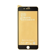 Защитное стекло 9D Ceramics для APPLE iPhone 7 Plus, iPhone 8 Plus, матовое, цвет черный. Защитное стекло 9D Ceramics для APPLE iPhone 7 Plus, iPhone 8 Plus, матовое, цвет черный.