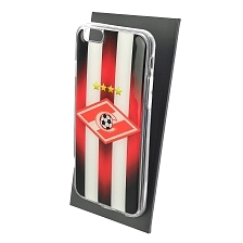 Чехол накладка для APPLE iPhone 6, iPhone 6G, iPhone 6S, силикон, глянцевый, рисунок Спартак 4 звезды