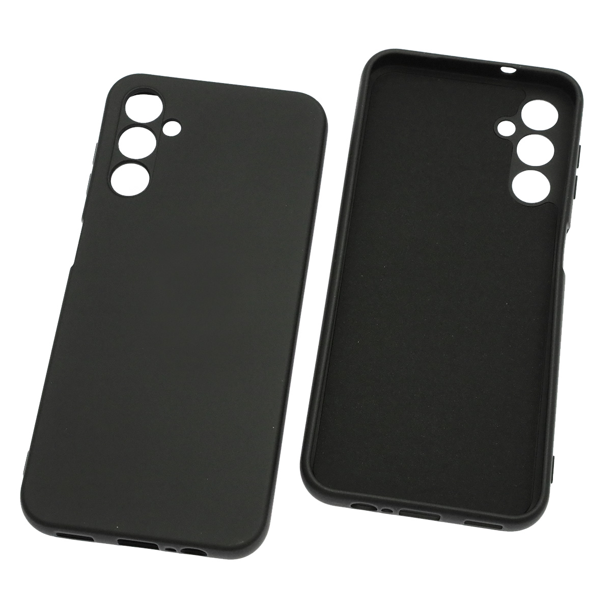 Чехол накладка NANO для SAMSUNG Galaxy A14 4G, силикон, бархат, цвет черный