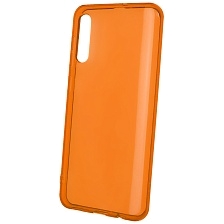 Чехол накладка Clear Case для SAMSUNG Galaxy A50 (SM-A505), A30s (SM-A307), A50s (SM-A507), силикон, цвет прозрачно оранжевый