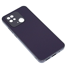 Чехол накладка для XIAOMI Redmi 10C, POCO C40, защита камеры, силикон, пластик, цвет темно фиолетовый