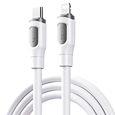 Кабель REMAX RC-C112 USB Type C на Lightning 8 pin, 30W, длина 1 метр, цвет белый Кабель REMAX RC-C112 USB Type C на Lightning 8 pin, 30W, длина 1 метр, цвет белый