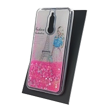 Чехол накладка TransFusion для XIAOMI Redmi 8, силикон, переливашка, рисунок Париж.