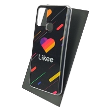 Чехол накладка Vinil для HUAWEI Honor 9A (MOA-LX9N), силикон, рисунок Likee, цвет черный