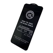 Защитное стекло 6D G-Rhino для APPLE iPhone 6, 6G, 6S, цвет окантовки черный.