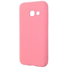Чехол накладка Fashion Case для SAMSUNG Galaxy A3 2017 (SM-A320), силикон, цвет светло розовый