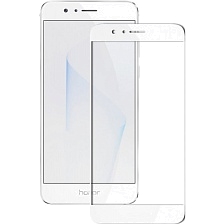 Защитное стекло 3D для Huawei Honor 8 белый кант TIGER.