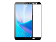 Защитное стекло "5D" GLASS FULL GLUE для HUAWEI Honor 7C pro/Y7 2018/Enjoy 8/5.99, цвет канта чёрный.