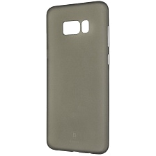 Чехол накладка BASEUS Wing Case для SAMSUNG Galaxy S8 Plus (SM-G955), силикон, матовый, цвет черный