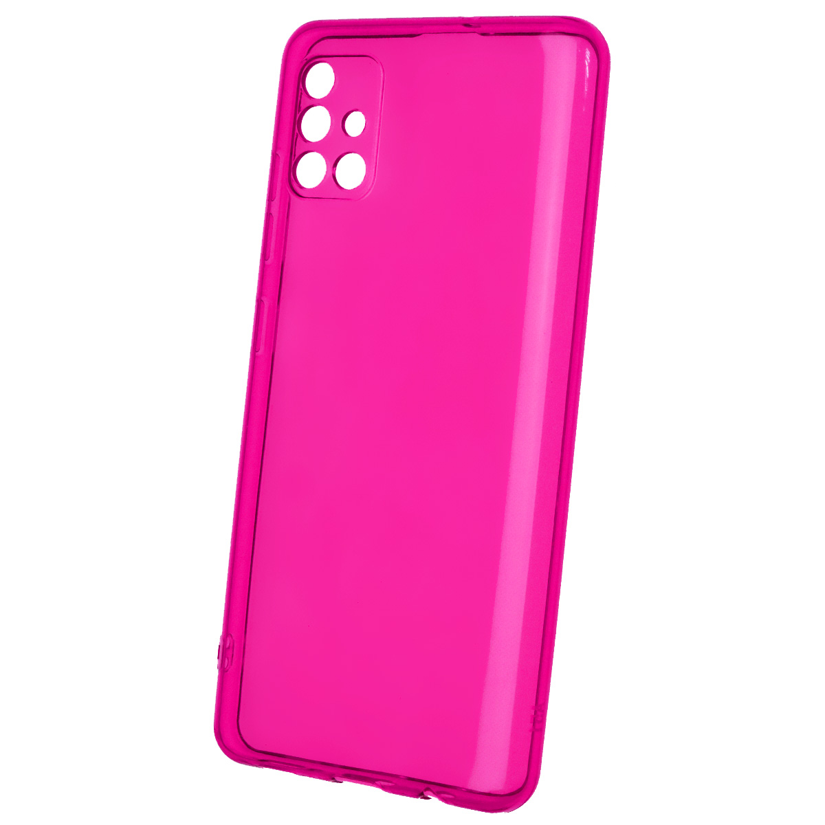 Чехол накладка Clear Case для SAMSUNG Galaxy A51 (SM-A515), M40S  (SM-A3050), силикон 1.5 мм, защита камеры, цвет фуксия