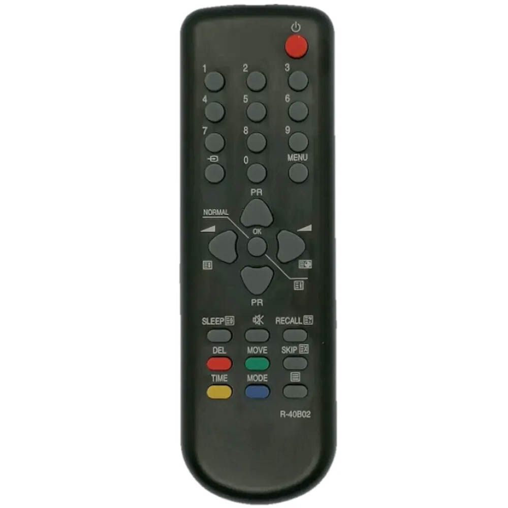 Пульт ДУ для DAEWOO R-40B02 (ic) подходит к телевизорам: KR-14Q1MT, KR-14Q2MT, KR-14Q3MT, KR-14T1M, KR-14T1MT, KR-14T2M, KR-14T2MT, KR-20Q1MT, KR-20Q2MT, KR-20Q3MT, KR-20T1M, KR-20T1MT, KR-20T2MT, KR-21Q1MT, KR-21Q2MT, KR-21Q3MT, KR-21T1M, KR-21T1MT, KR-2