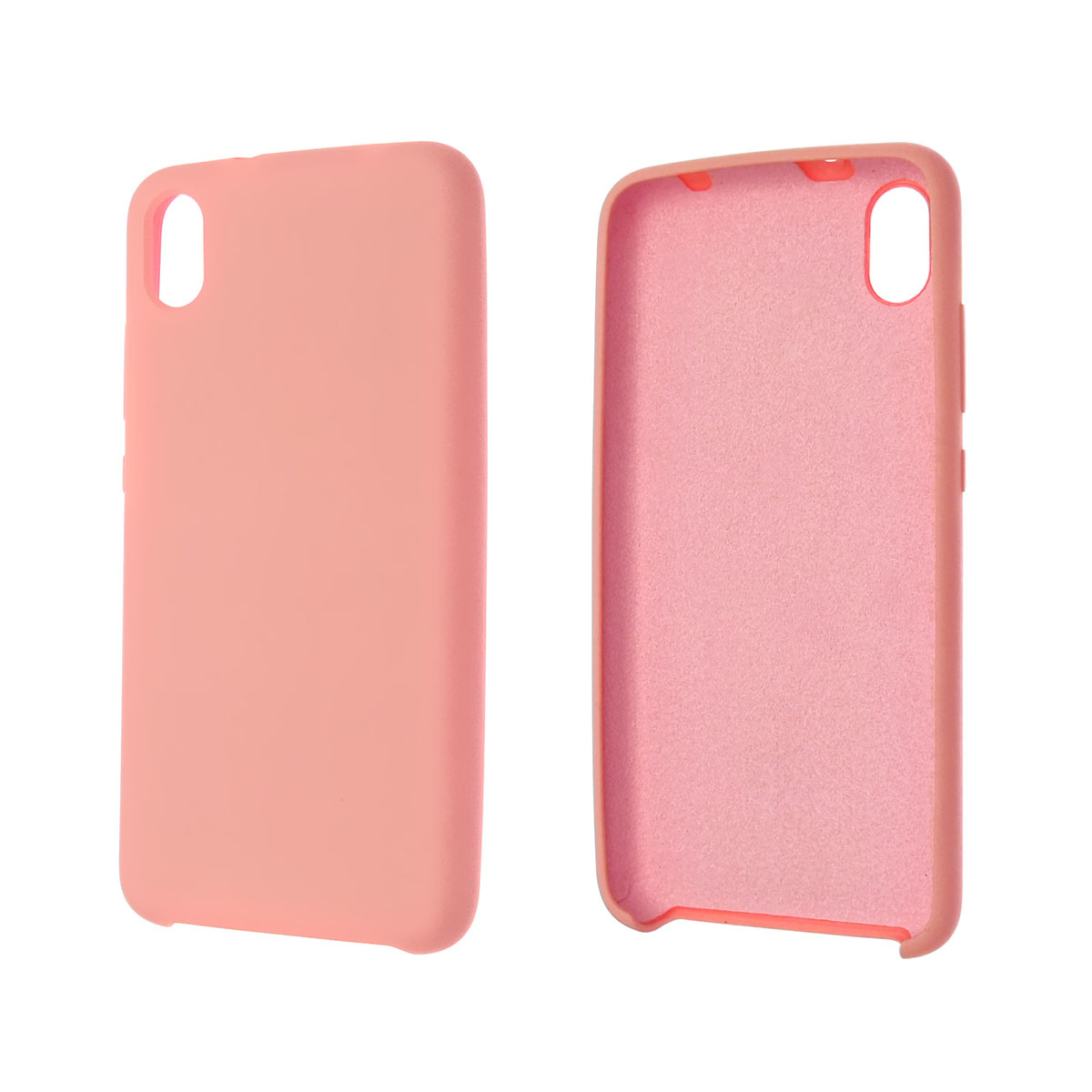 Чехол накладка Silicon Cover для XIAOMI Redmi 7A, силикон, бархат, цвет розовый. Чехол накладка Silicon Cover для XIAOMI Redmi 7A, силикон, бархат, цвет розовый.
