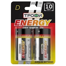 Батарейка солевая ТРОФИ Energy Power LR20 BL2 1.5V