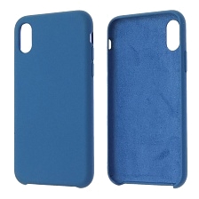Чехол накладка Silicon Case для APPLE iPhone X, iPhone XS, силикон, цвет голубой горизонт