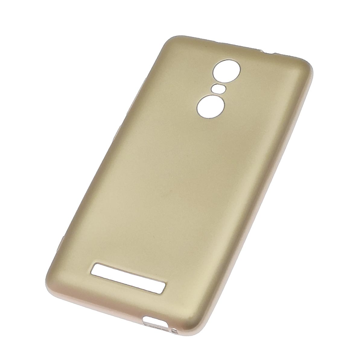 Чехол накладка J-Case THIN для XIAOMI Redmi Note 3, Redmi Note 3 Pro, силикон, цвет золотистый.