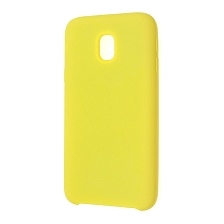 Чехол накладка Silicon Cover для SAMSUNG Galaxy J3 2017 (SM-J330), силикон, цвет желтый.