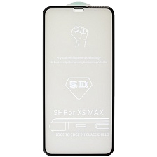 Защитное стекло 5D для APPLE iPhone XS MAX (6.5"), цвет окантовки черный Защитное стекло 5D для APPLE iPhone XS MAX (6.5"), цвет окантовки черный