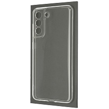 Чехол накладка для SAMSUNG Galaxy S21 FE (SM-G990B), защита камеры, силикон, цвет прозрачный
