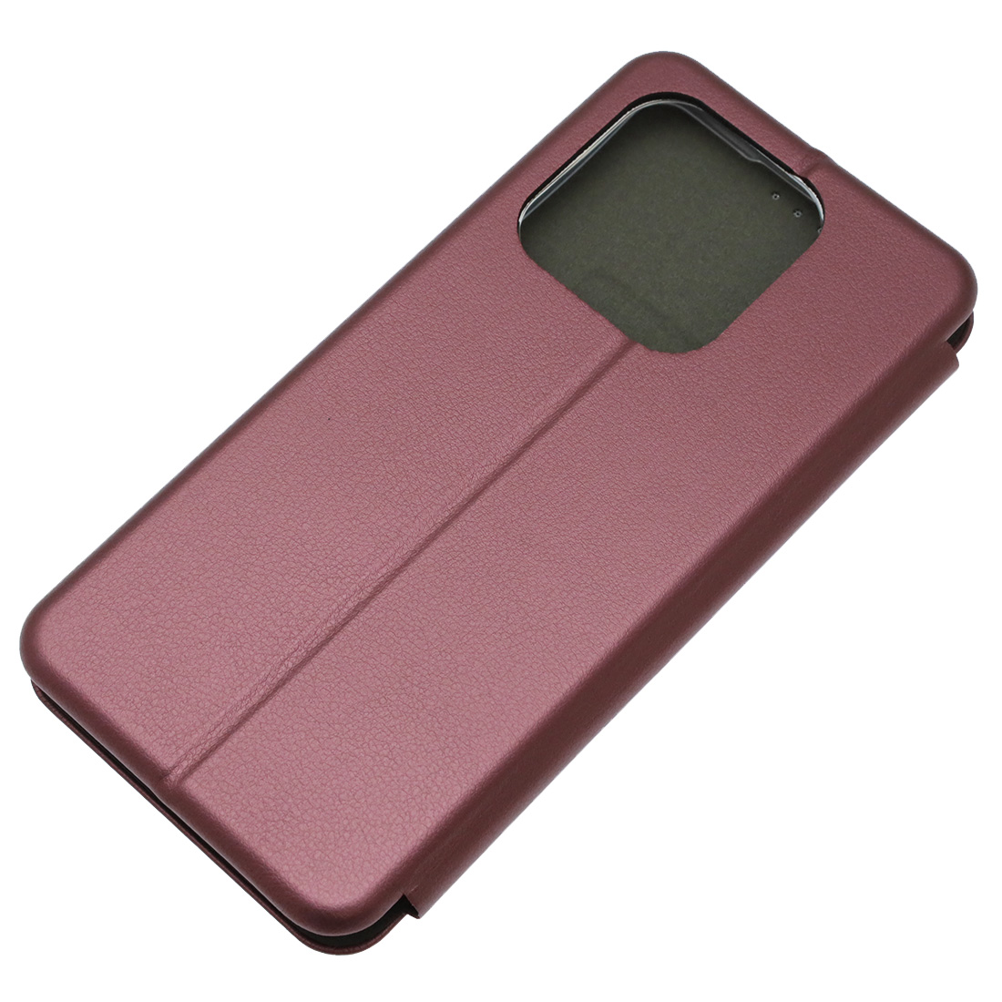 Чехол книжка STYLISH для Honor X7d, экокожа, визитница, цвет бордовый