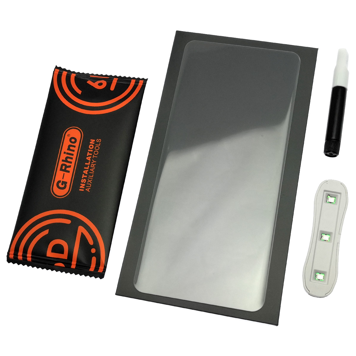 Защитное стекло UV GLASS G-Rhino для SAMSUNG Galaxy S20 Ultra (SM-G988), на весь экран, клей и лампа, цвет прозрачный Защитное стекло UV GLASS G-Rhino для SAMSUNG Galaxy S20 Ultra (SM-G988), на весь экран, клей и лампа, цвет прозрачный