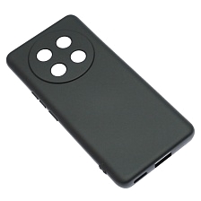 Чехол накладка NANO для Honor X9c, защита камеры, силикон, бархат, цвет черный