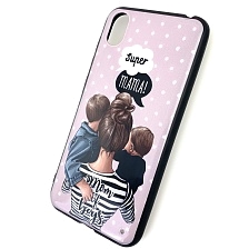 Чехол накладка R3 для HUAWEI Honor 8S, Y5 2019, силикон, рисунок super MAMA Mom of boys.