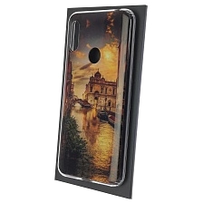Чехол накладка для HUAWEI Honor 8A, Y6 2019, силикон, рисунок Венеция