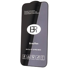 Защитное стекло Brauffen для APPLE iPhone 16 Pro Max, цвет окантовки черный Защитное стекло Brauffen для APPLE iPhone 16 Pro Max, цвет окантовки черный