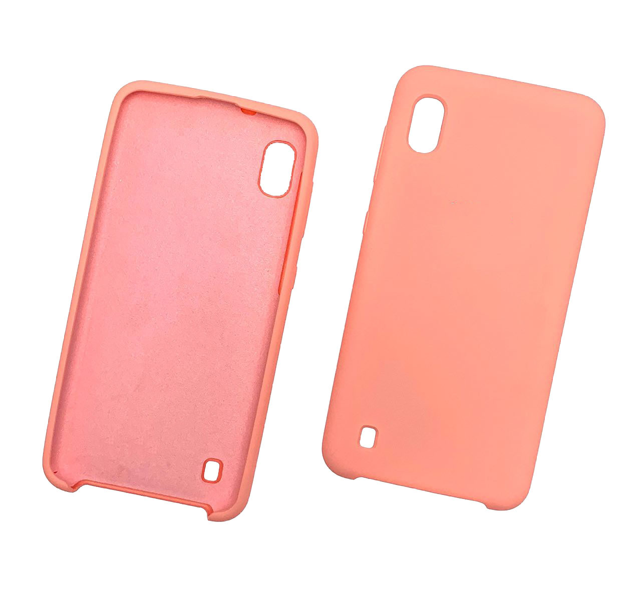 Чехол накладка Silicon Cover для Samsung A10 2019 (SM-A105), силикон, бархат, цвет светло розовый. Чехол накладка Silicon Cover для Samsung A10 2019 (SM-A105), силикон, бархат, цвет светло розовый.