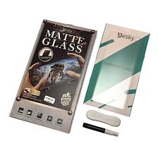 Защитное стекло YESKY MATTE GLASS для SAMSUNG Galaxy S10 Plus (SM-G975), c УФ-лампой и жидкостью, прозрачное матовое.