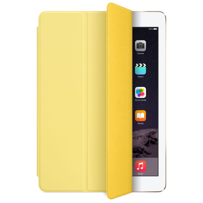 Чехол книжка SMART CASE для APPLE iPad mini 4, экокожа, цвет желтый.