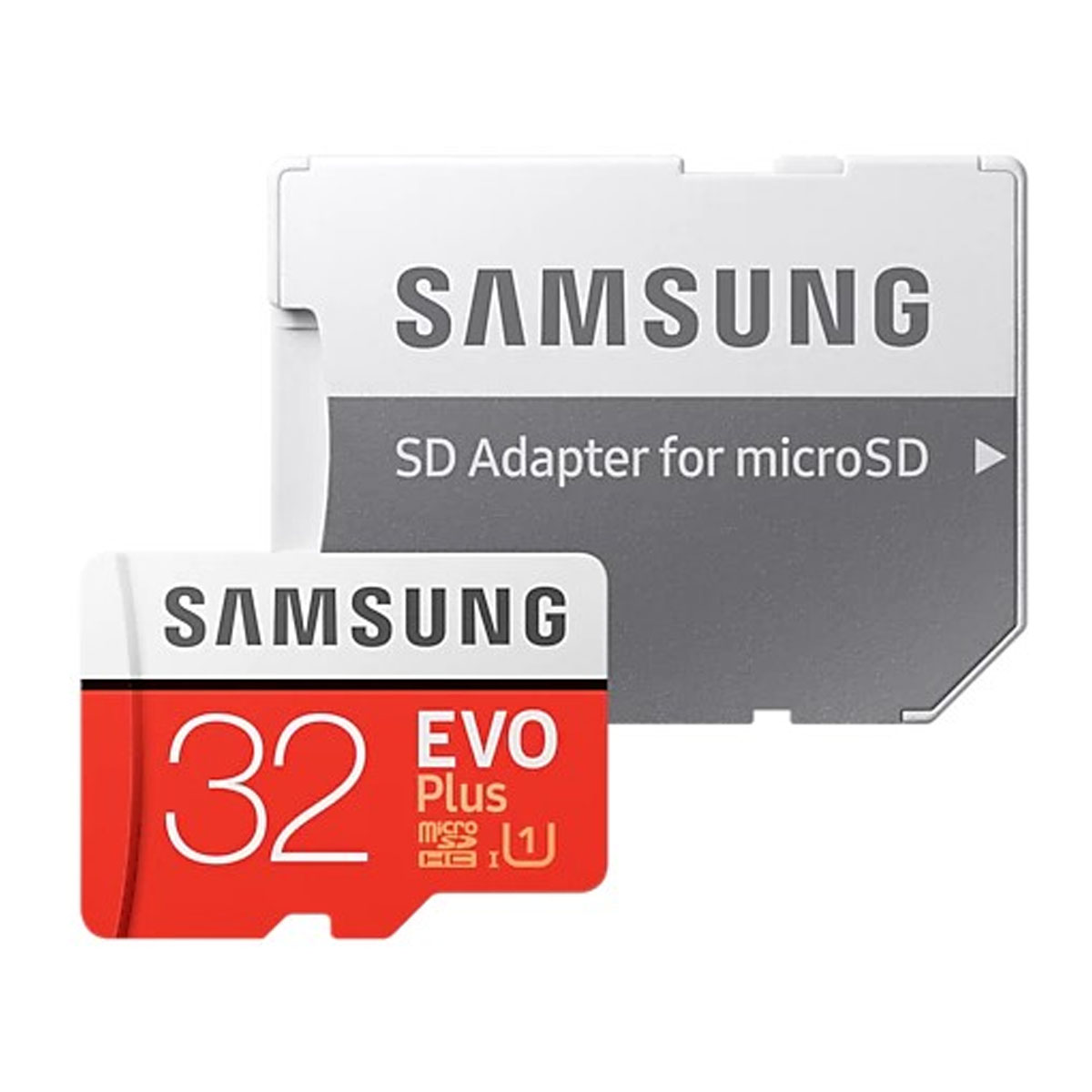 Карта памяти MicroSDHC 32GB SAMSUNG EVO Plus Class 10 UHS-I, 95 Mb/s, с адаптером