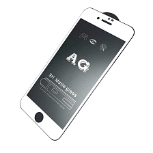 Защитное стекло AG Full Glue для APPLE iPhone 7/8 (4.7"), матовое, цвет окантовки белый.